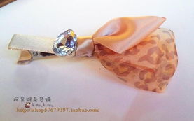 指尖復(fù)古風尚 阿呆猴原創(chuàng)手工絹紗鉆豹紋發(fā)夾，點亮酒紅甜美元旦